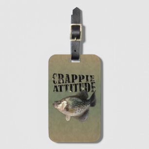 Crappie Attitude Luggage Tag