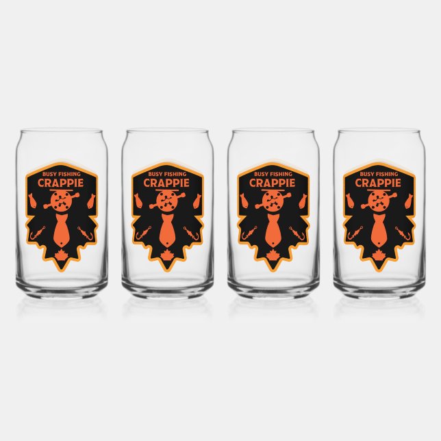 Crappie Fishing Canada Can Glass (Front)