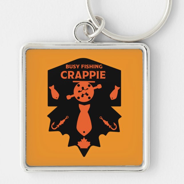Crappie Fishing Canada Key Ring (Front)