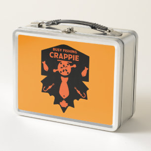 Crappie Fishing Canada Metal Lunch Box