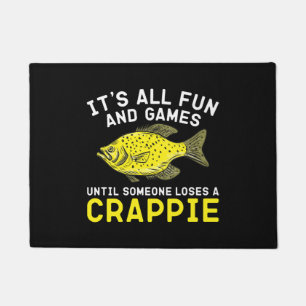 Crappie Fishing Fisherman Rod Fish Doormat