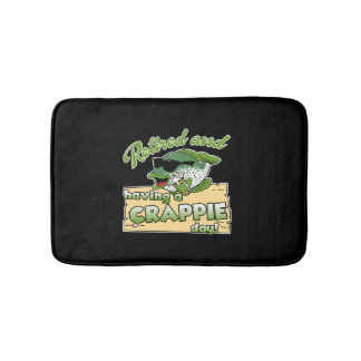 Crappie Fishing Shirt Bath Mat