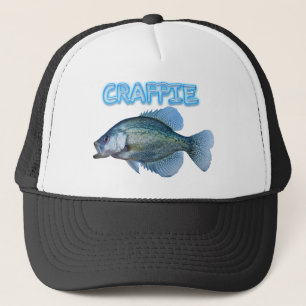Crappie fishing trucker hat