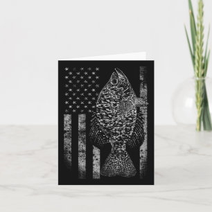 Crappie Flag - Crappie Fishing Flag  Card