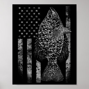 Crappie Flag - Crappie Fishing Flag  Poster