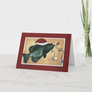 Crappie Holidays Holiday Card