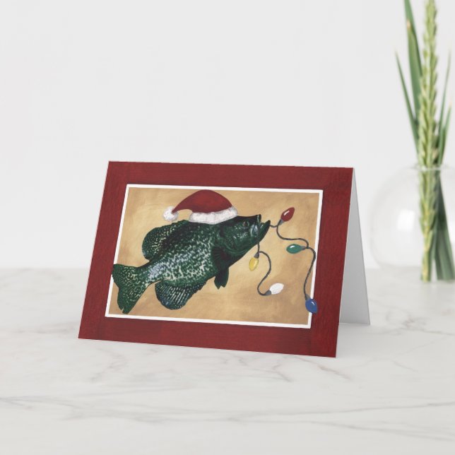 Crappie Holidays Holiday Card (Front)
