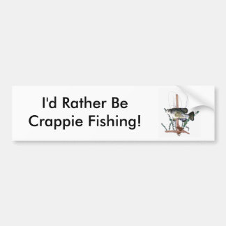 Crappie Mount Bumper Sticker