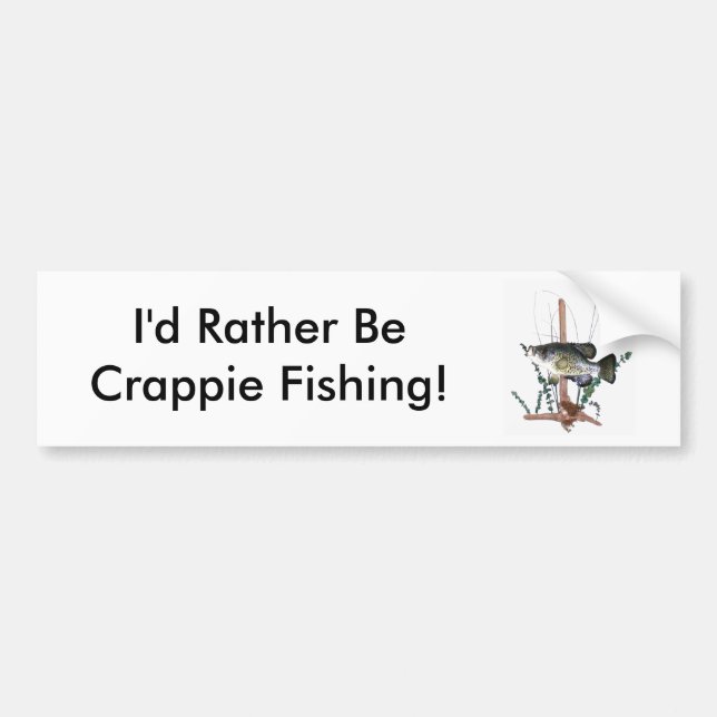 Crappie Mount Bumper Sticker (Front)