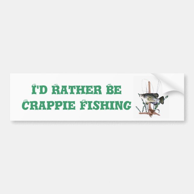 Crappie Mount Bumper Sticker (Front)