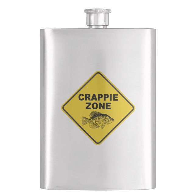 Crappie Zone Hip Flask (Front)