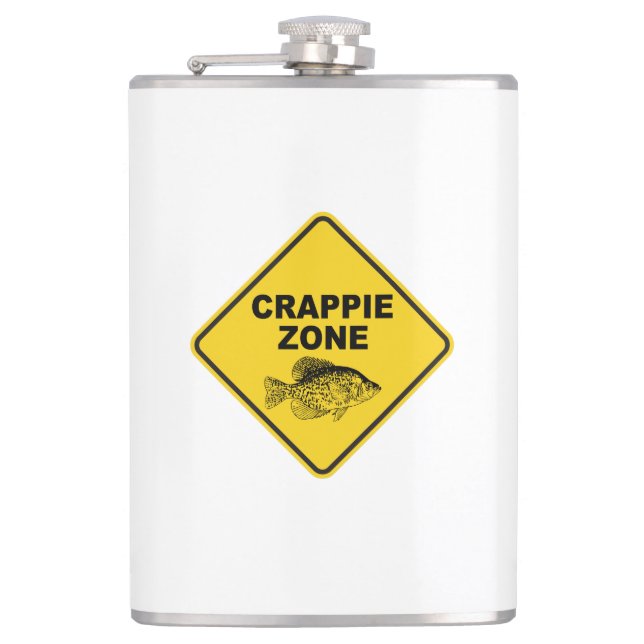 Crappie Zone Hip Flask (Front)