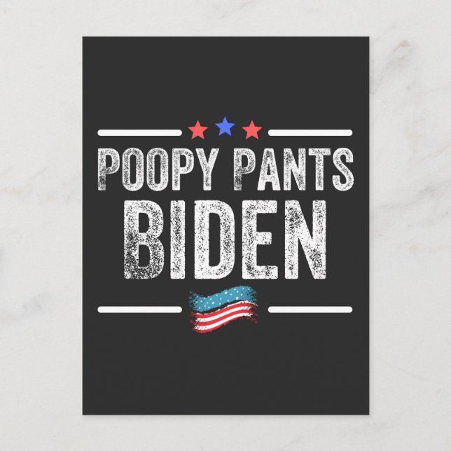 Crappy President Biden Holiday Postcard (Front)