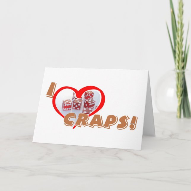 Craps greeting card (Front)