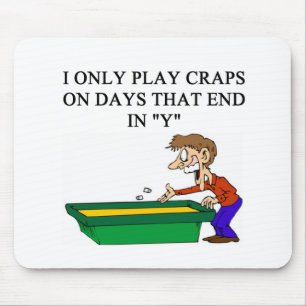 craps shooter casino gambler mouse mat