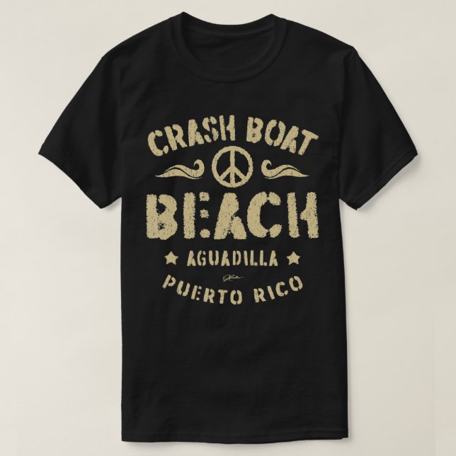 Crash Boat Beach Aguadilla Puerto Rico Beach  T-Shirt (Design Front)