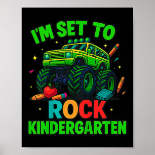 Crash Into Clroom Monster Truck Back To School Rea Poster