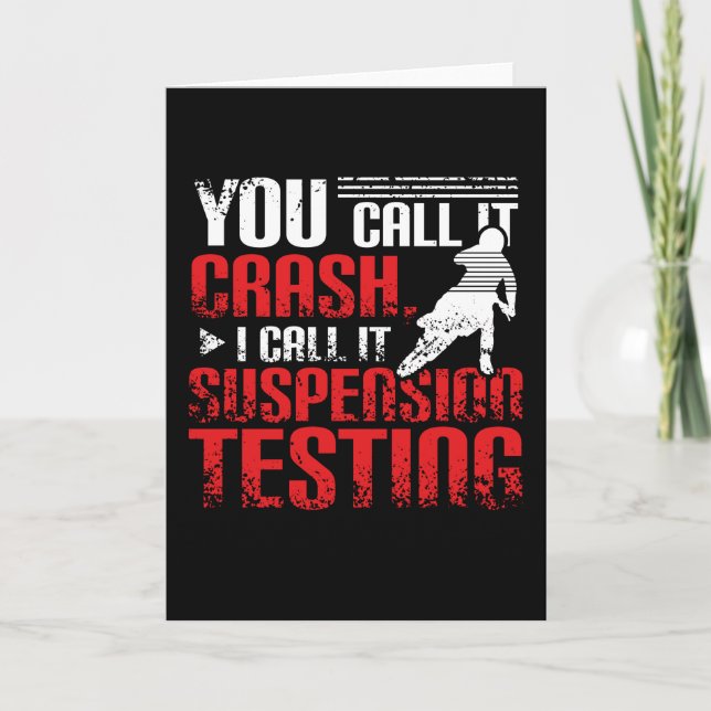 Crash Motocross Dirt Bike Card (Front)