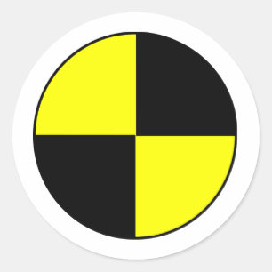 Crash Test Classic Round Sticker