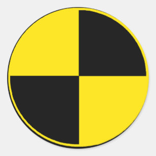 Crash Test Classic Round Sticker