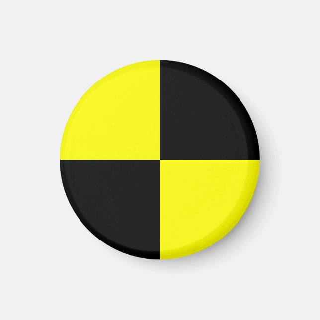 crash test dummies symbol sign car accident magnet (Front)