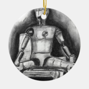 Crash Test Dummy Ceramic Tree Decoration