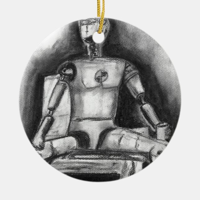 Crash Test Dummy Ceramic Tree Decoration (Front)
