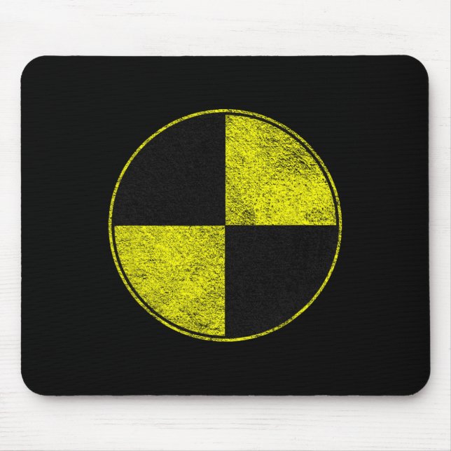 Crash Test Dummy Costume Pretend I'm A Crash Test  Mouse Mat (Front)