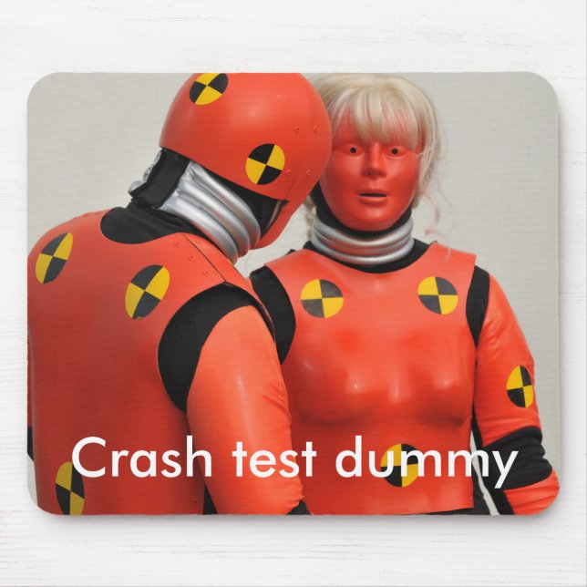 Crash test dummy mousemat (Front)