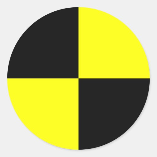 Image of Crash test dummy stickers | black and yellow
