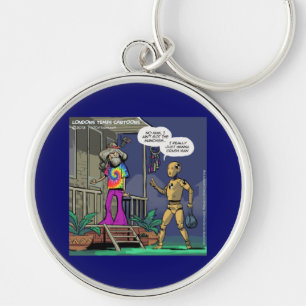 Crash Test Hippie Funny Key Ring