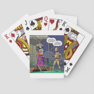 Crash Test Hippie Funny Playing Cards