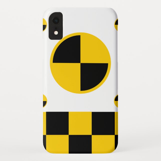 Crash Test Markers Bold Style Case-Mate iPhone Case (Back)