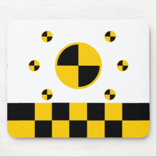 Crash Test Markers Bold Style Mouse Mat