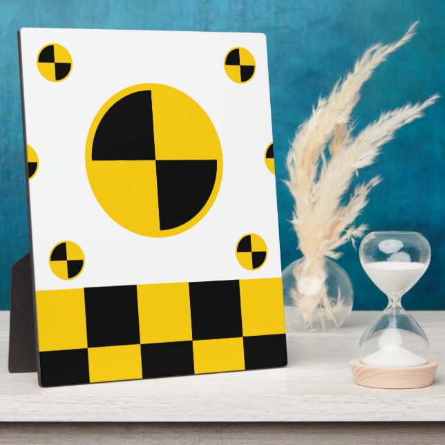 Crash Test Markers Bold Style Plaque (Side)