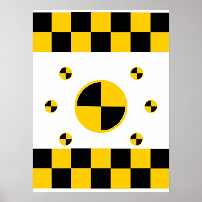 Crash Test Markers Bold Style Poster (Front)