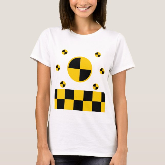 Crash Test Markers Graphics T-Shirt (Front)