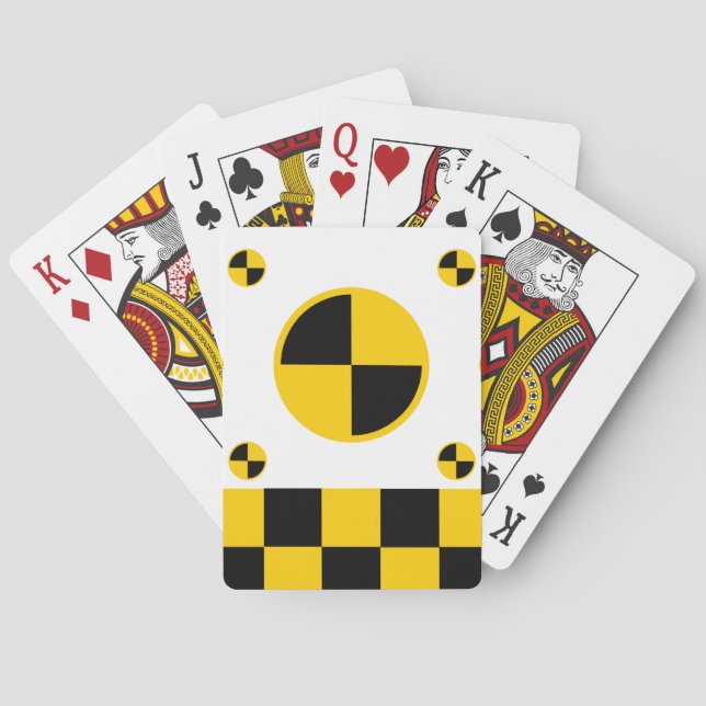 Crash Test Markers Playing Cards (Back)
