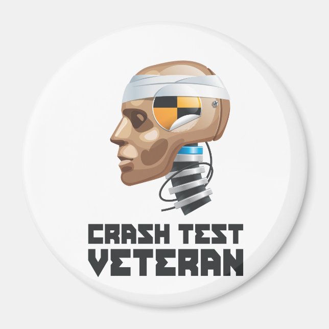 Crash Test Veteran Magnet (Front)