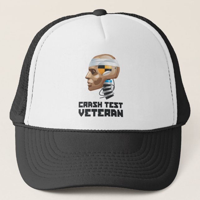 Crash Test Veteran Trucker Hat (Front)