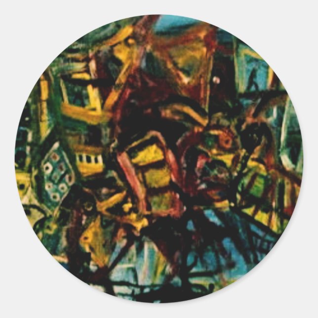 CRASH THE GATE CLASSIC ROUND STICKER (Front)