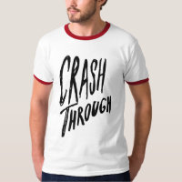 Crash Through Logo Red Ringer Tee