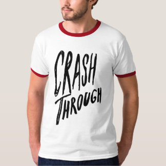Crash Through Logo Red Ringer Tee