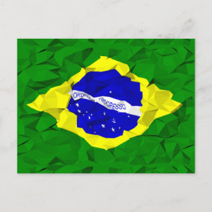 crashed Brazilian flag Postcard