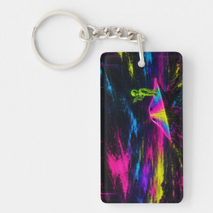 Crashed UFO Alien Key Ring
