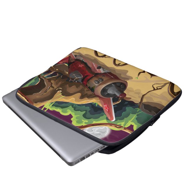Crashed World War Fighter Aircraft Laptop Sleeve (Front Bottom)