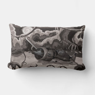 Crashed World War Fighter Aircraft Lumbar Cushion