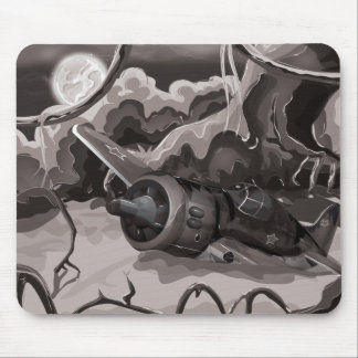 Crashed World War Fighter Aircraft Mouse Mat