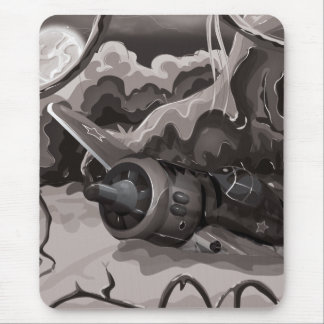 Crashed World War Fighter Aircraft Mouse Mat