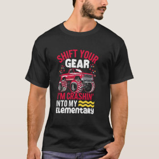 Crashin' Into Elementary Engine Trucks School Mons T-Shirt